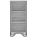 bogreol 50x31x106 cm konstrueret træ grå sonoma-eg