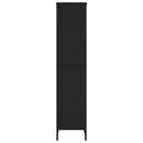 bogreol 50x31x137,5 cm konstrueret træ sort
