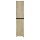 bogreol 50x31x137,5 cm konstrueret træ sonoma-eg