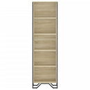 bogreol 50x31x169 cm konstrueret træ sonoma-eg