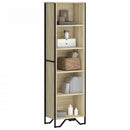 bogreol 50x31x169 cm konstrueret træ sonoma-eg