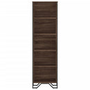 bogreol 50x31x169 cm konstrueret træ brun egetræsfarve
