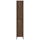 bogreol 50x31x169 cm konstrueret træ brun egetræsfarve