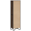 bogreol 50x31x169 cm konstrueret træ brun egetræsfarve