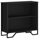 bogreol 80x31x74,5 cm konstrueret træ sort