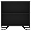 bogreol 80x31x74,5 cm konstrueret træ sort