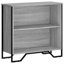 bogreol 80x31x74,5 cm konstrueret træ grå sonoma-eg