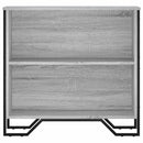 bogreol 80x31x74,5 cm konstrueret træ grå sonoma-eg