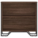 bogreol 80x31x74,5 cm konstrueret træ brun egetræsfarve