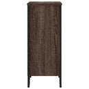 bogreol 80x31x74,5 cm konstrueret træ brun egetræsfarve