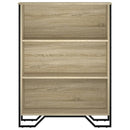 bogreol 80x31x106 cm konstrueret træ sonoma-eg