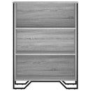 bogreol 80x31x106 cm konstrueret træ grå sonoma-eg