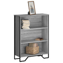 bogreol 80x31x106 cm konstrueret træ grå sonoma-eg