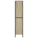 bogreol 80x31x137,5 cm konstrueret træ sonoma-eg