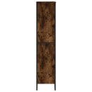 bogreol 80x31x137,5 cm konstrueret træ røget egetræsfarve