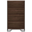 bogreol 80x31x137,5 cm konstrueret træ brun egetræsfarve