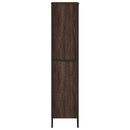bogreol 80x31x137,5 cm konstrueret træ brun egetræsfarve