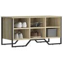 skoreol 90x38x45,5 cm konstrueret træ sonoma-eg