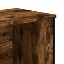 skoreol 90x38x45,5 cm konstrueret træ røget egetræsfarve