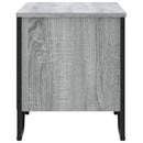 skoreol 90x38x45,5 cm konstrueret træ grå sonoma-eg