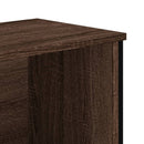 skoreol 90x38x45,5 cm konstrueret træ brun egetræsfarve