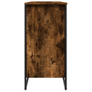 skoreol 80x38x78 cm konstrueret træ røget egetræsfarve