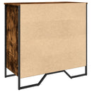 skoreol 80x38x78 cm konstrueret træ røget egetræsfarve