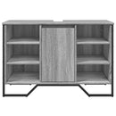 underskab til vask 91x35x60 cm konstrueret træ grå sonoma-eg