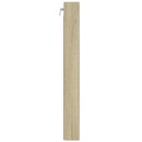 vitrineskab 100x8,5x75 cm konstrueret træ sonoma-eg