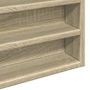 vitrineskab 100x8,5x50 cm konstrueret træ sonoma-eg