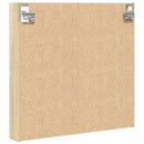 vitrineskab 60x8,5x58 cm konstrueret træ sonoma-eg