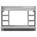 væghængt skrivebord 105x48x75 cm konstrueret træ grå sonoma-eg