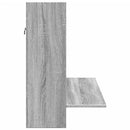 væghængt skrivebord 105x48x75 cm konstrueret træ grå sonoma-eg