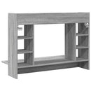 væghængt skrivebord 105x48x75 cm konstrueret træ grå sonoma-eg