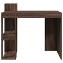 skrivebord 103,5x56,5x94 cm konstrueret træ brun egetræsfarve