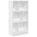 bogreol 57x28,5x107,5 cm konstrueret træ hvid