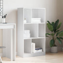 bogreol 57x28,5x107,5 cm konstrueret træ hvid