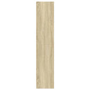 bogreol 57x28,5x107,5 cm konstrueret træ sonoma-eg
