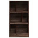 bogreol 57x28,5x107,5 cm konstrueret træ brun egetræsfarve