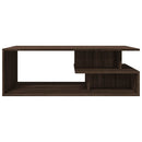 sofabord 102x55x35 cm konstrueret træ brun egetræsfarve