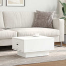 sofabord 60x45x31 cm konstrueret træ hvid