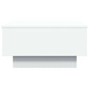 sofabord 60x45x31 cm konstrueret træ hvid