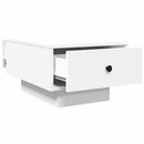 sofabord 60x45x31 cm konstrueret træ hvid