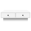 sofabord 90x90x28 cm konstrueret træ hvid