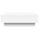 sofabord 90x90x28 cm konstrueret træ hvid