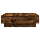 sofabord 90x90x28 cm konstrueret træ røget egetræsfarve