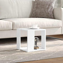 sofabord 32x32x30 cm konstrueret træ hvid