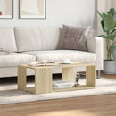 sofabord 89,5x48x30 cm konstrueret træ sonoma-eg