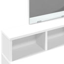 makeupbord med spejl 80x41x144,5 cm hvid