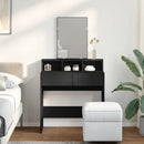 makeupbord med spejl 80x41x144,5 cm sort